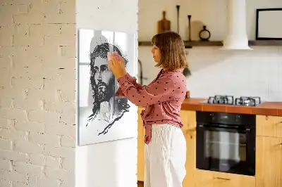 Magnetic writing board Jesus Christ design