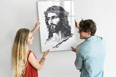 Magnetic writing board Jesus Christ design