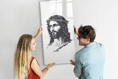 Magnetic writing board Jesus Christ design