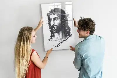 Magnetic writing board Jesus Christ design