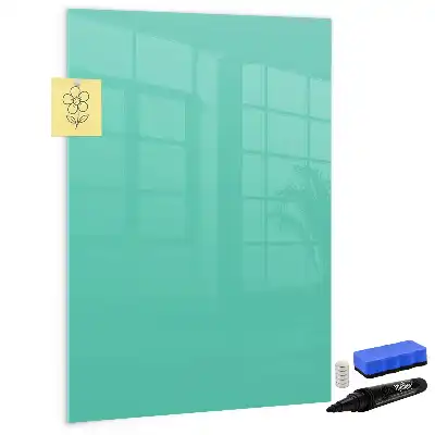Magnetic writing board turquoise
