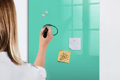 Magnetic writing board turquoise