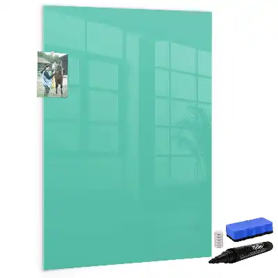 Magnetic writing board turquoise