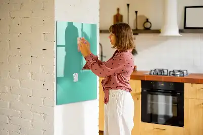 Magnetic writing board turquoise