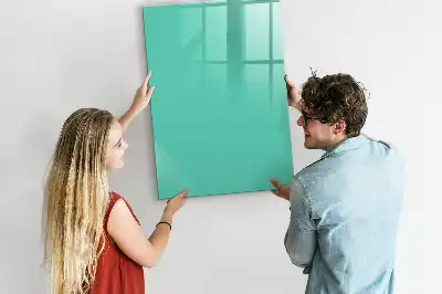 Magnetic writing board turquoise