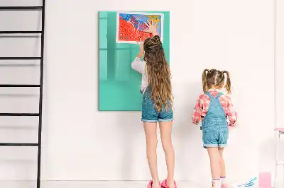Magnetic writing board turquoise