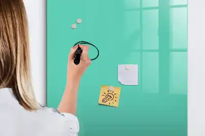 Magnetic writing board turquoise