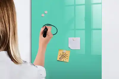 Magnetic writing board turquoise