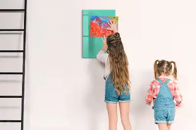 Magnetic writing board turquoise
