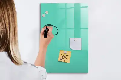 Magnetic writing board turquoise