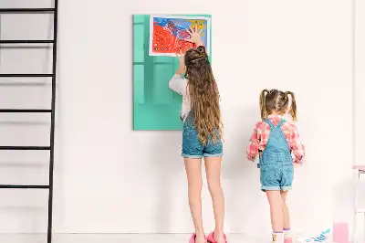 Magnetic writing board turquoise