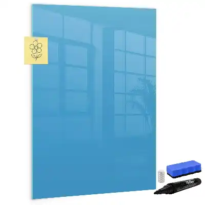 Magnetic dry erase board light blue