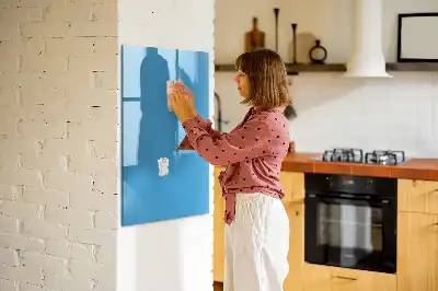 Magnetic dry erase board light blue