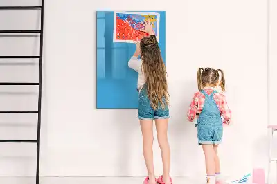 Magnetic dry erase board light blue