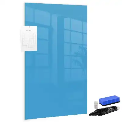 Magnetic dry erase board light blue