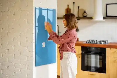 Magnetic dry erase board light blue