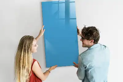Magnetic dry erase board light blue