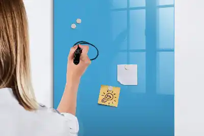 Magnetic dry erase board light blue