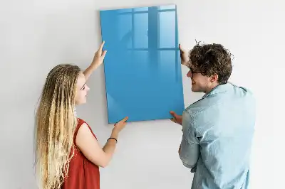 Magnetic dry erase board light blue