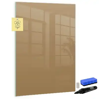 Magnetic writing board dark beige