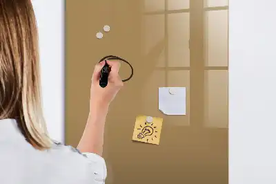 Magnetic writing board dark beige