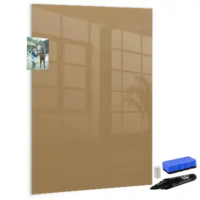 Magnetic writing board dark beige