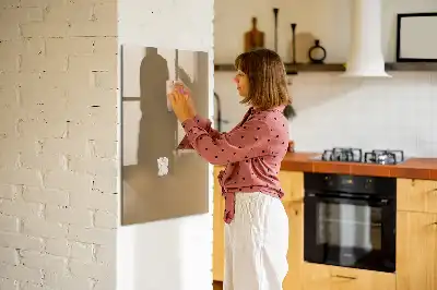 Magnetic writing board dark beige
