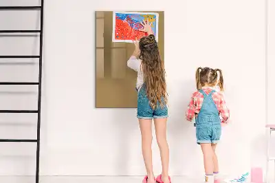 Magnetic writing board dark beige