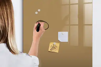 Magnetic writing board dark beige