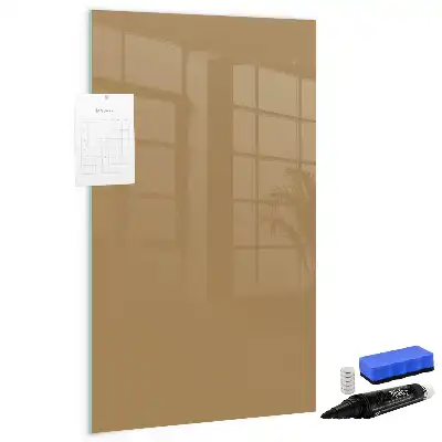 Magnetic writing board dark beige