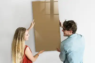 Magnetic writing board dark beige