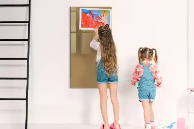Magnetic writing board dark beige