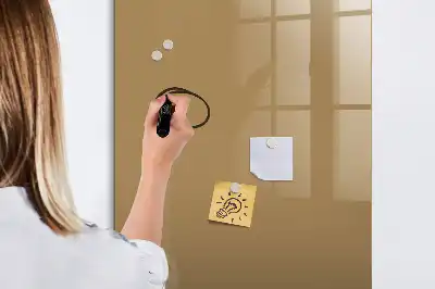 Magnetic writing board dark beige