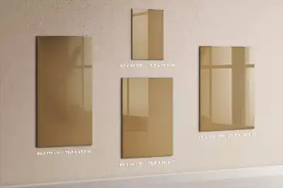 Magnetic writing board dark beige