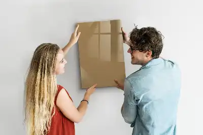 Magnetic writing board dark beige