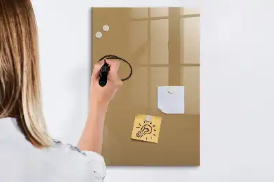 Magnetic writing board dark beige