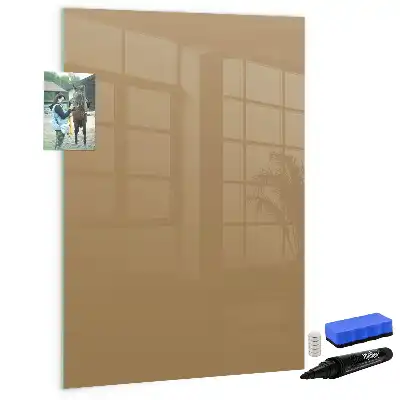 Magnetic writing board dark beige