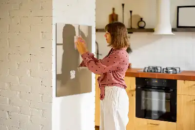 Magnetic writing board dark beige