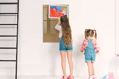 Magnetic writing board dark beige