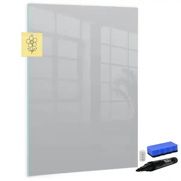 Magnetic writing board light grey