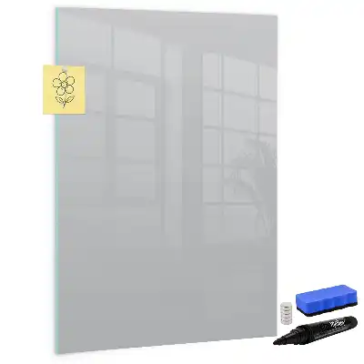 Magnetic writing board light grey