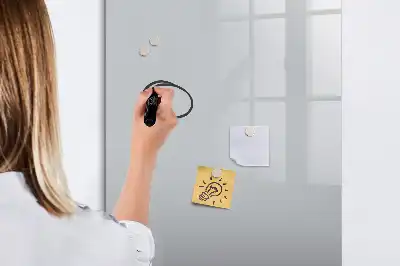 Magnetic writing board light grey