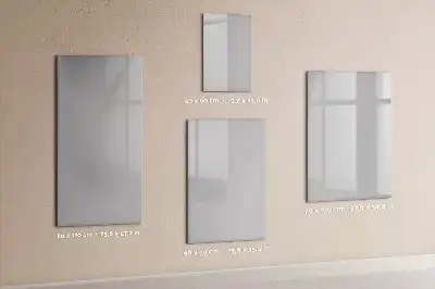 Magnetic writing board light grey