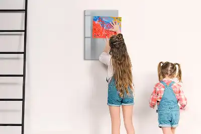 Magnetic writing board light grey