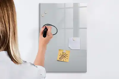 Magnetic writing board light grey