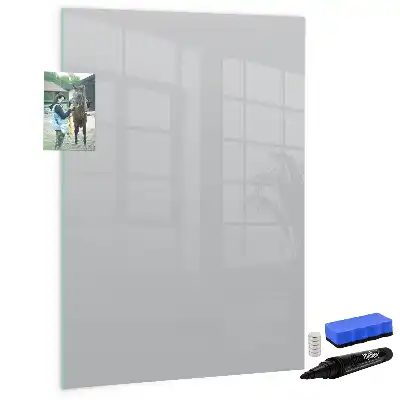 Magnetic writing board light grey
