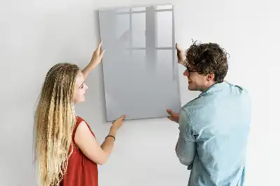Magnetic writing board light grey