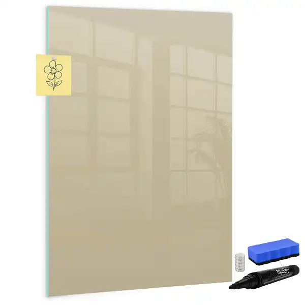 Magnetic dry erase board beige