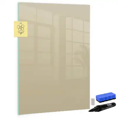 Magnetic dry erase board beige