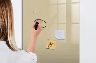 Magnetic dry erase board beige